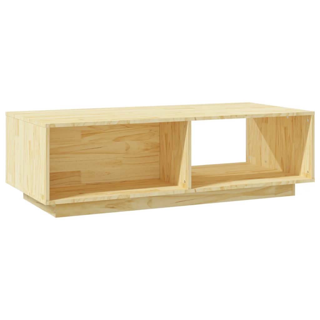 Tavolino da Salotto 110x50x33,5 cm in Legno Massello di Pino - homemem39