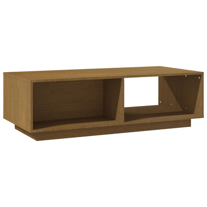 Tavolino da Salotto Miele 110x50x33,5 cm Legno Massello di Pino - homemem39