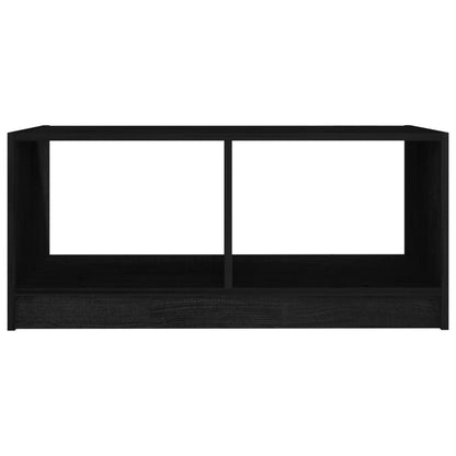 Tavolino da Salotto Nero 75x50x33,5 cm Legno Massello di Pino - homemem39