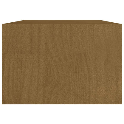 Tavolino da Salotto Miele 110x50x34 cm Legno Massello di Pino - homemem39