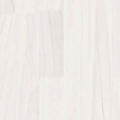 Giroletto Bianco in Legno Massello di Pino 90x200 cm - homemem39