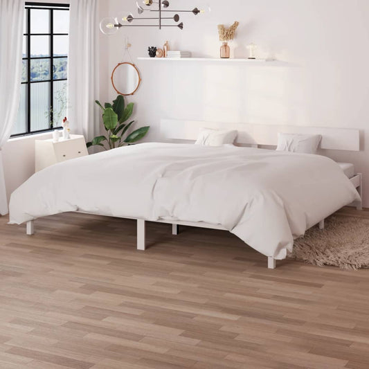 Giroletto Bianco in Legno Massello 180x200 cm Super King - homemem39