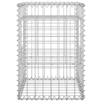 Cesti a Gabbione a Torre 2 pz 40x40x60 cm in Ferro - homemem39