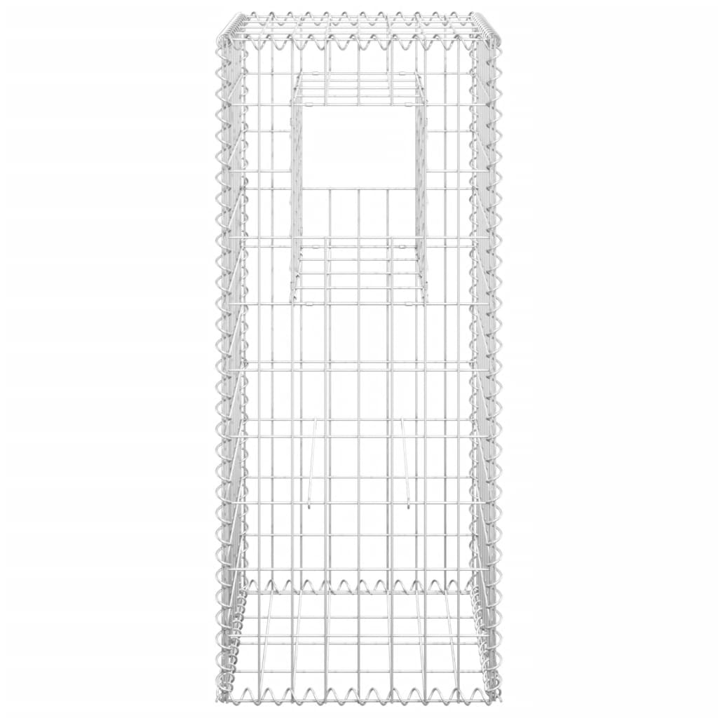 Cesti a Gabbione a Torre 2 pz 40x40x100 cm in Ferro - homemem39