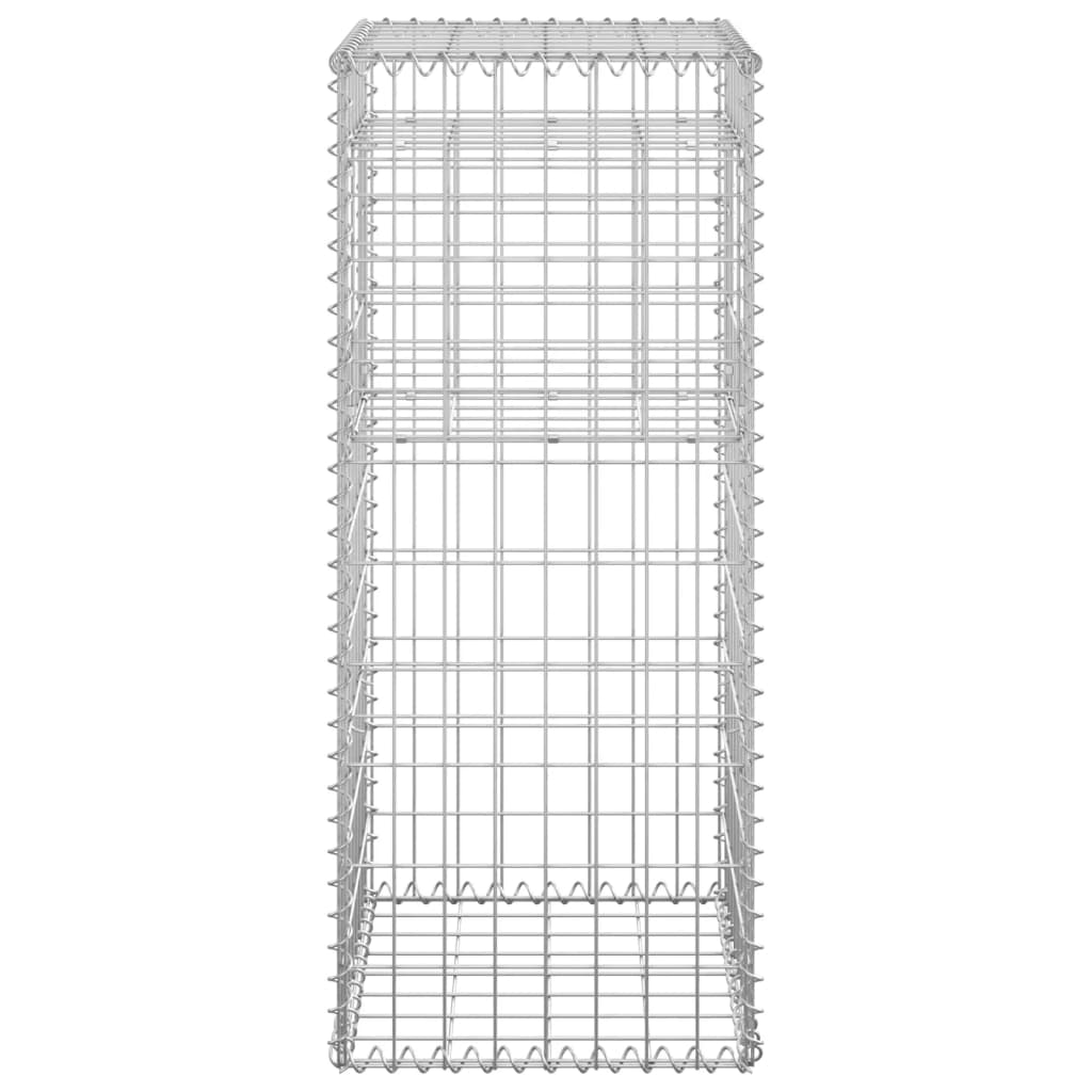 Cesti a Gabbione a Torre 2 pz 40x40x100 cm in Ferro - homemem39