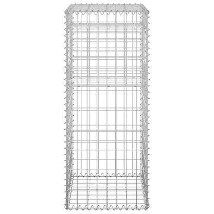 Cesti a Gabbione a Torre 2 pz 40x40x100 cm in Ferro - homemem39