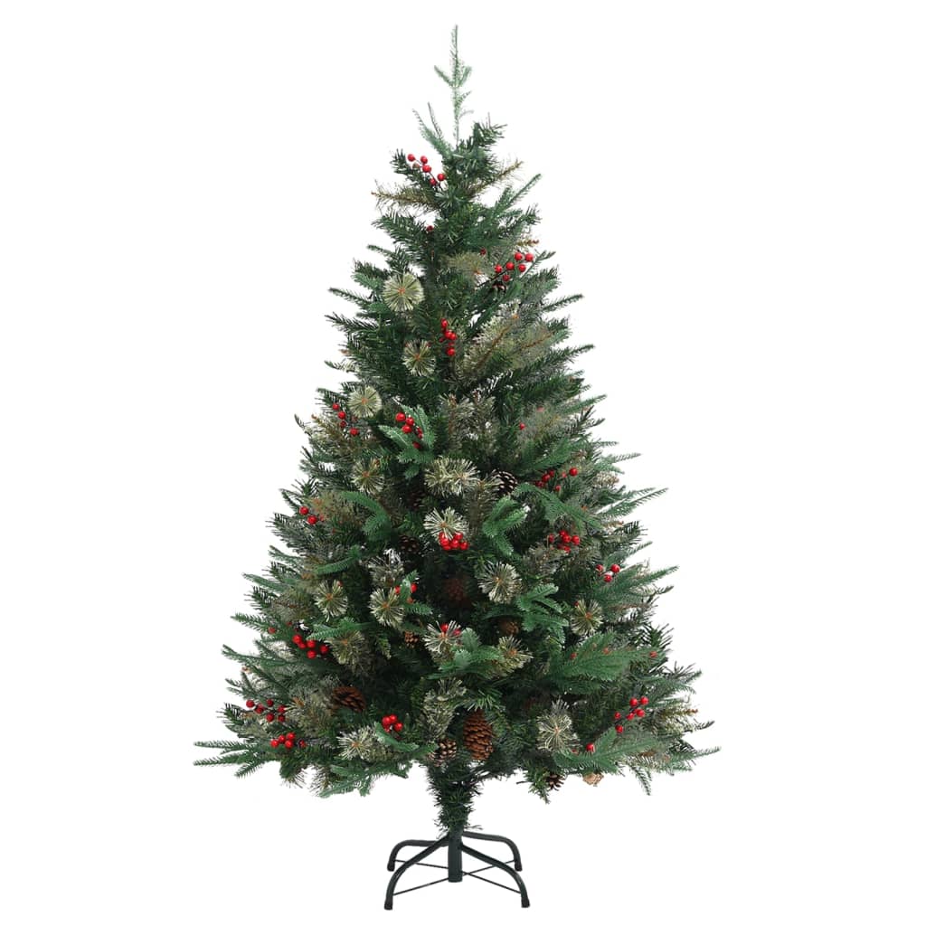 Albero di Natale con Pigne Verde 120 cm in PVC e PE - homemem39