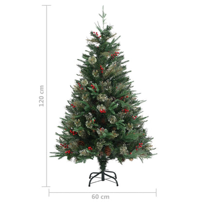 Albero di Natale con Pigne Verde 120 cm in PVC e PE - homemem39