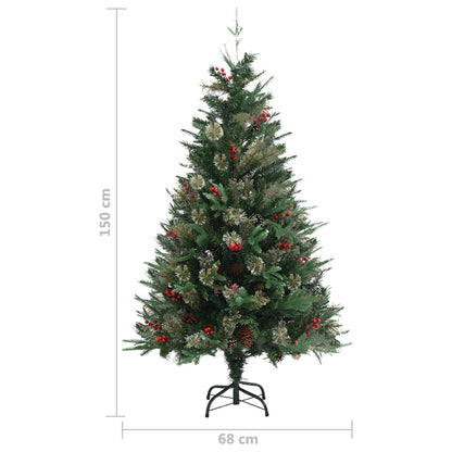 Albero di Natale con Pigne Verde 150 cm in PVC e PE - homemem39