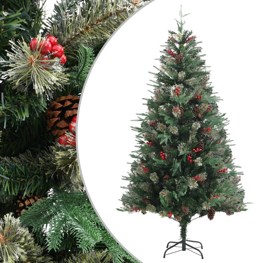 Albero di Natale con Pigne Verde 195 cm PVC e PE - homemem39