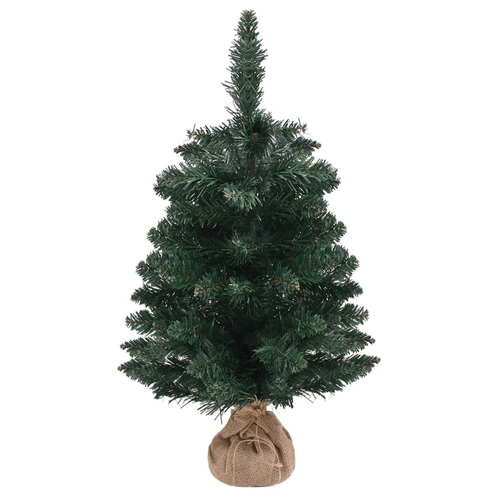 Albero di Natale Artificiale con Supporto Verde 60 cm PVC - homemem39