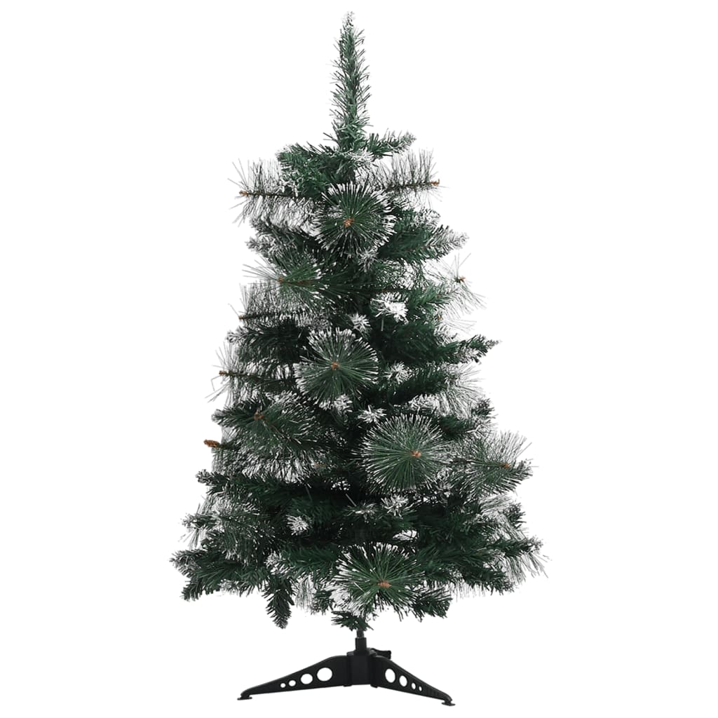 Albero di Natale Artificiale Supporto Verde e Bianco 60 cm PVC - homemem39