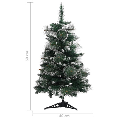 Albero di Natale Artificiale Supporto Verde e Bianco 60 cm PVC - homemem39