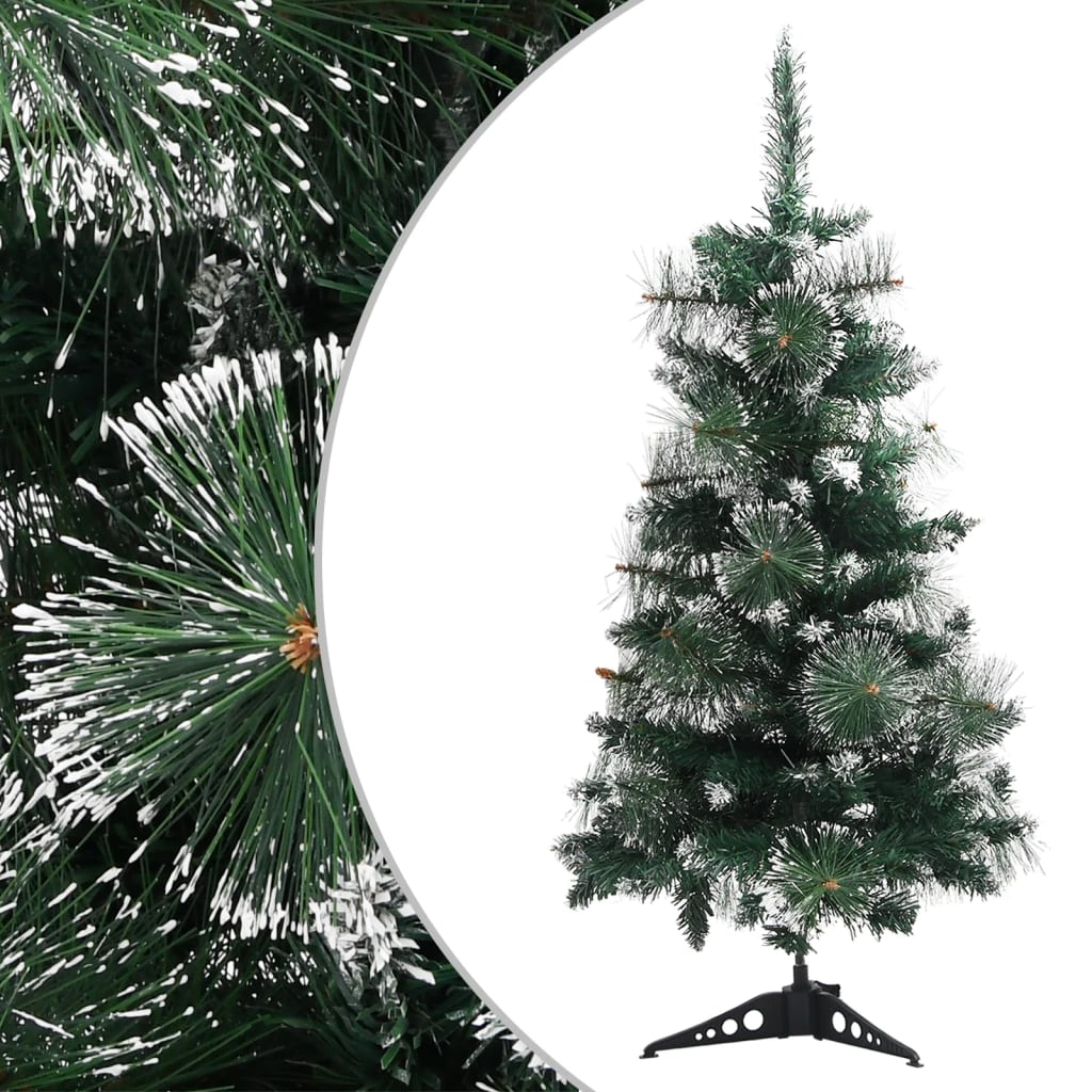 Albero di Natale Artificiale Supporto Verde e Bianco 90 cm PVC - homemem39