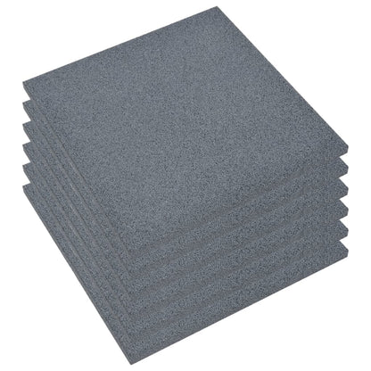 Piastrelle Anticaduta 6 pz in Gomma 50x50x3 cm Grigio - homemem39