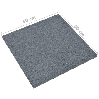 Piastrelle Anticaduta 6 pz in Gomma 50x50x3 cm Grigio - homemem39