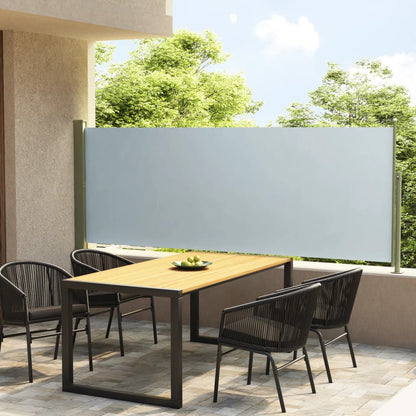 Tenda Laterale Retrattile per Patio 117x300 cm Grigia - homemem39