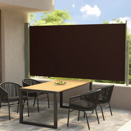 Tenda Laterale Retrattile per Patio 160x300 cm Marrone - homemem39