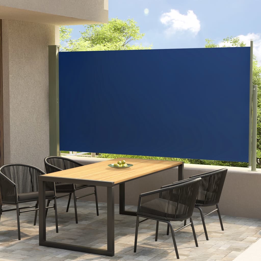 Tenda Laterale Retrattile per Patio 160x300 cm Blu - homemem39