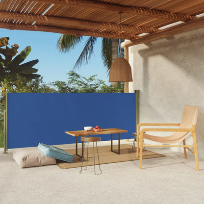 Tenda Laterale Retrattile per Patio 117x300 cm Blu - homemem39