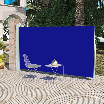 Tenda Laterale Retrattile per Patio 160x300 cm Blu - homemem39