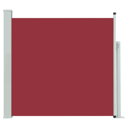 Tenda Laterale Retrattile per Patio 170x300 cm Rossa - homemem39