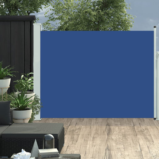 Tenda Laterale Retrattile per Patio 140x500 cm Blu - homemem39