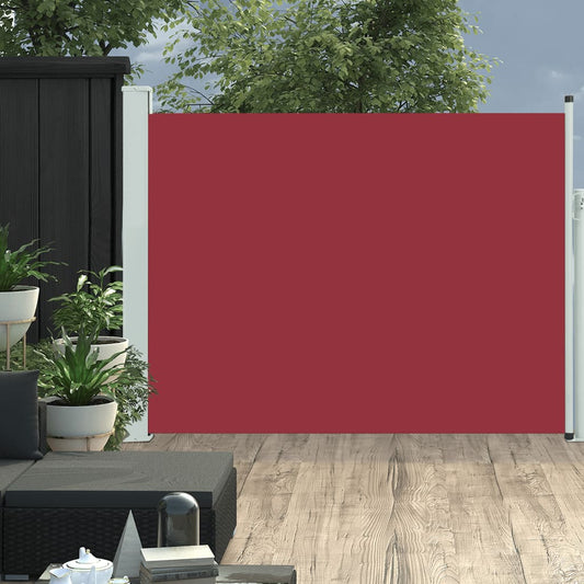 Tenda Laterale Retrattile per Patio 140x500 cm Rossa - homemem39