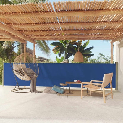 Tenda Laterale Retrattile per Patio 117x600 cm Blu - homemem39