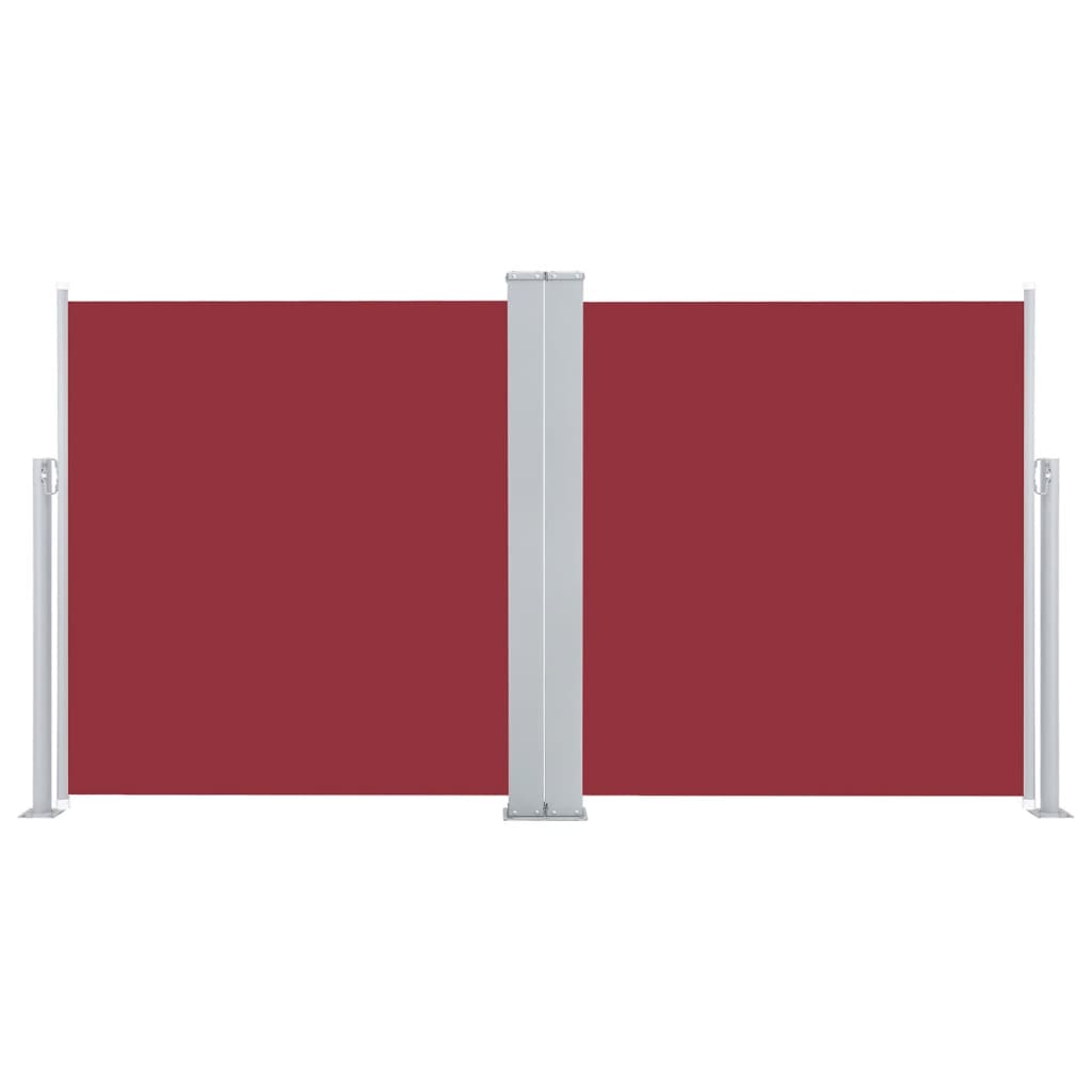 Tenda da Sole Laterale Retrattile Rossa 140x600 cm - homemem39