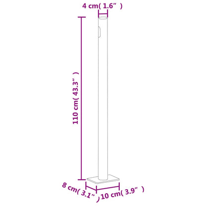 Tenda da Sole Laterale Retrattile Crema 180x600 cm - homemem39