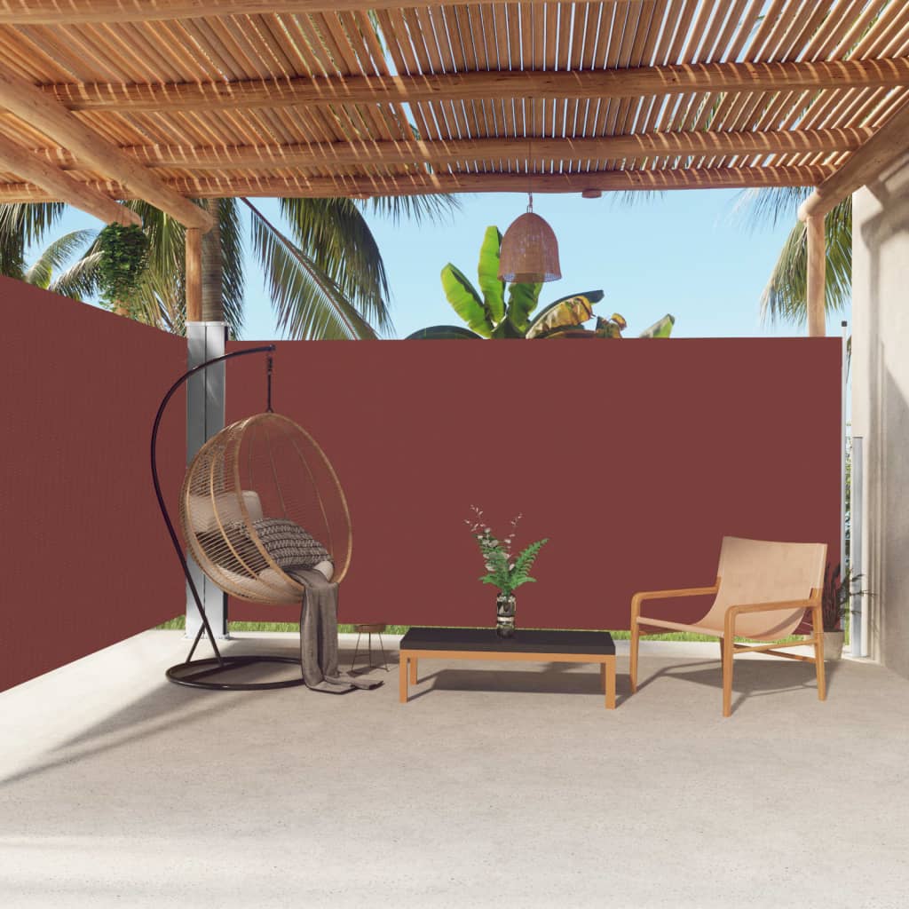 Tenda da Sole Laterale Retrattile Marrone 180x600 cm - homemem39