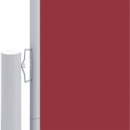 Tenda da Sole Laterale Retrattile Rossa 180x600 cm - homemem39