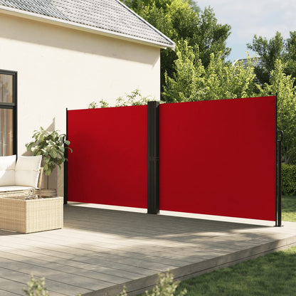 Tenda da Sole Laterale Retrattile Rossa 180x600 cm - homemem39