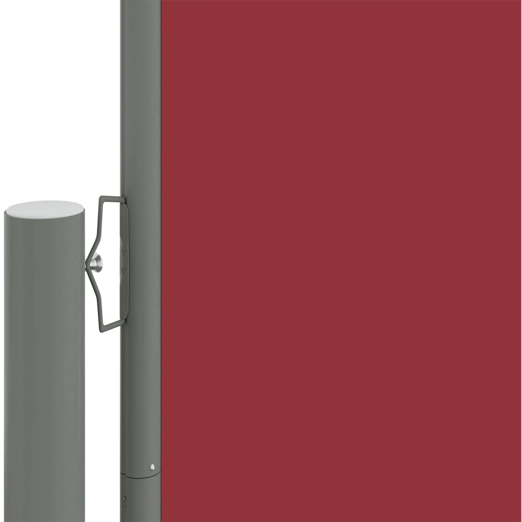 Tenda Laterale Retrattile Rossa 140x1000 cm - homemem39