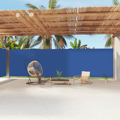 Tenda da Sole Laterale Retrattile Blu 220x1200 cm - homemem39