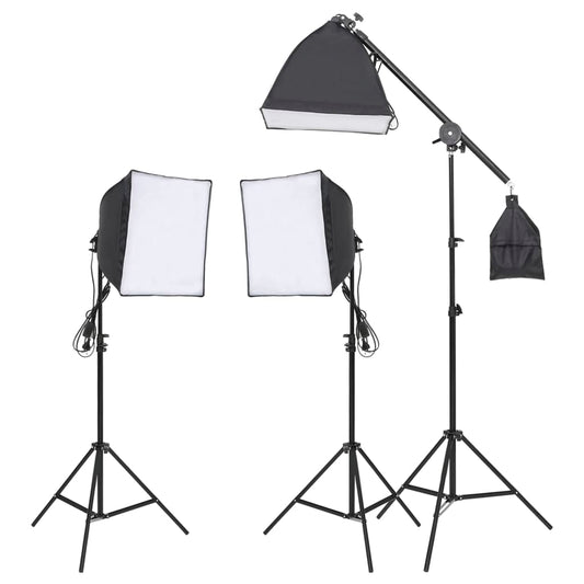 Kit di Illuminazione da Studio con Treppiedi e Softbox - homemem39