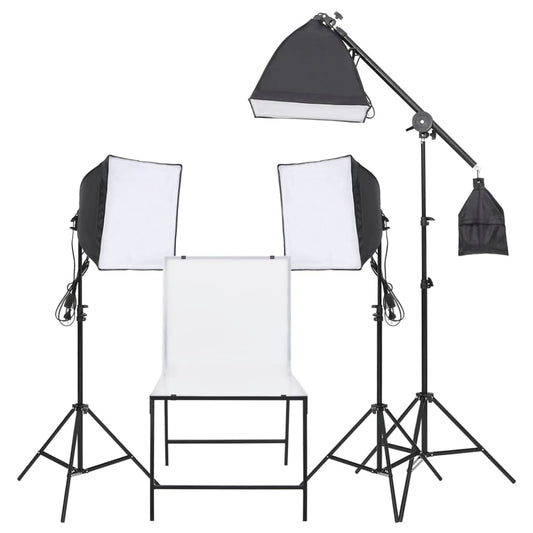 Kit di Illuminazione per Studio Fotografico e Tavolo da Ripresa - homemem39