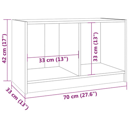 Mobile Porta TV 70x33x42 cm in Legno Massello di Pino - homemem39