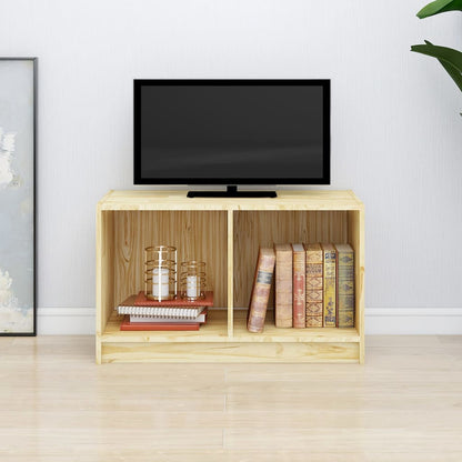 Mobile Porta TV 70x33x42 cm in Legno Massello di Pino - homemem39