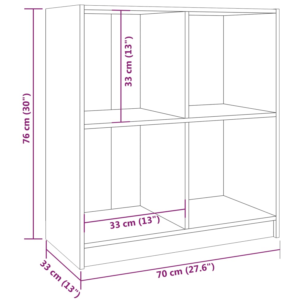 Credenza Marrone Miele 70x33x76 cm in Legno Massello di Pino - homemem39