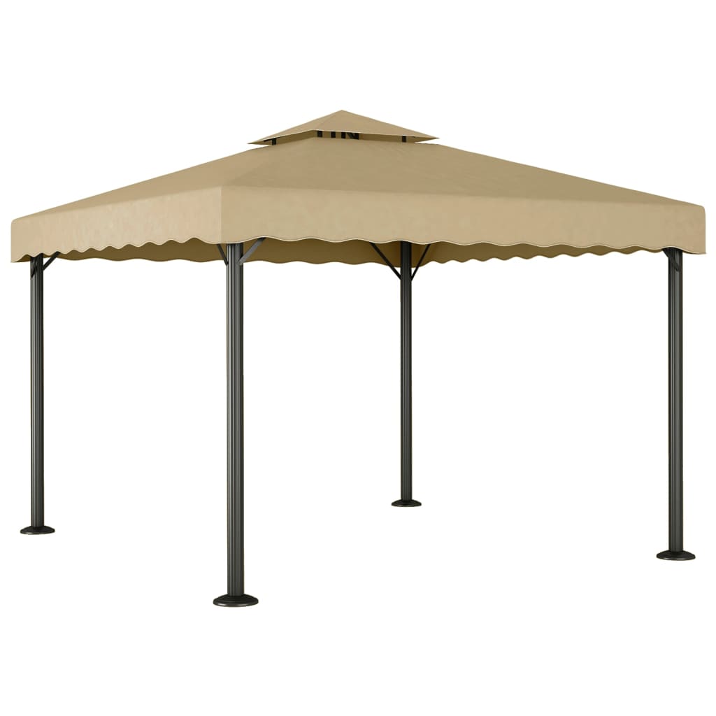 Gazebo Tortora 3x3 m Alluminio e Acciaio - homemem39