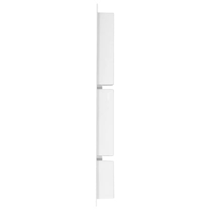 Nicchia da Doccia con 3 Scomparti Bianco Opaco 41x99x9 cm - homemem39