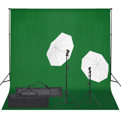 Kit per Studio Fotografico con Set di Luci e Fondale - homemem39