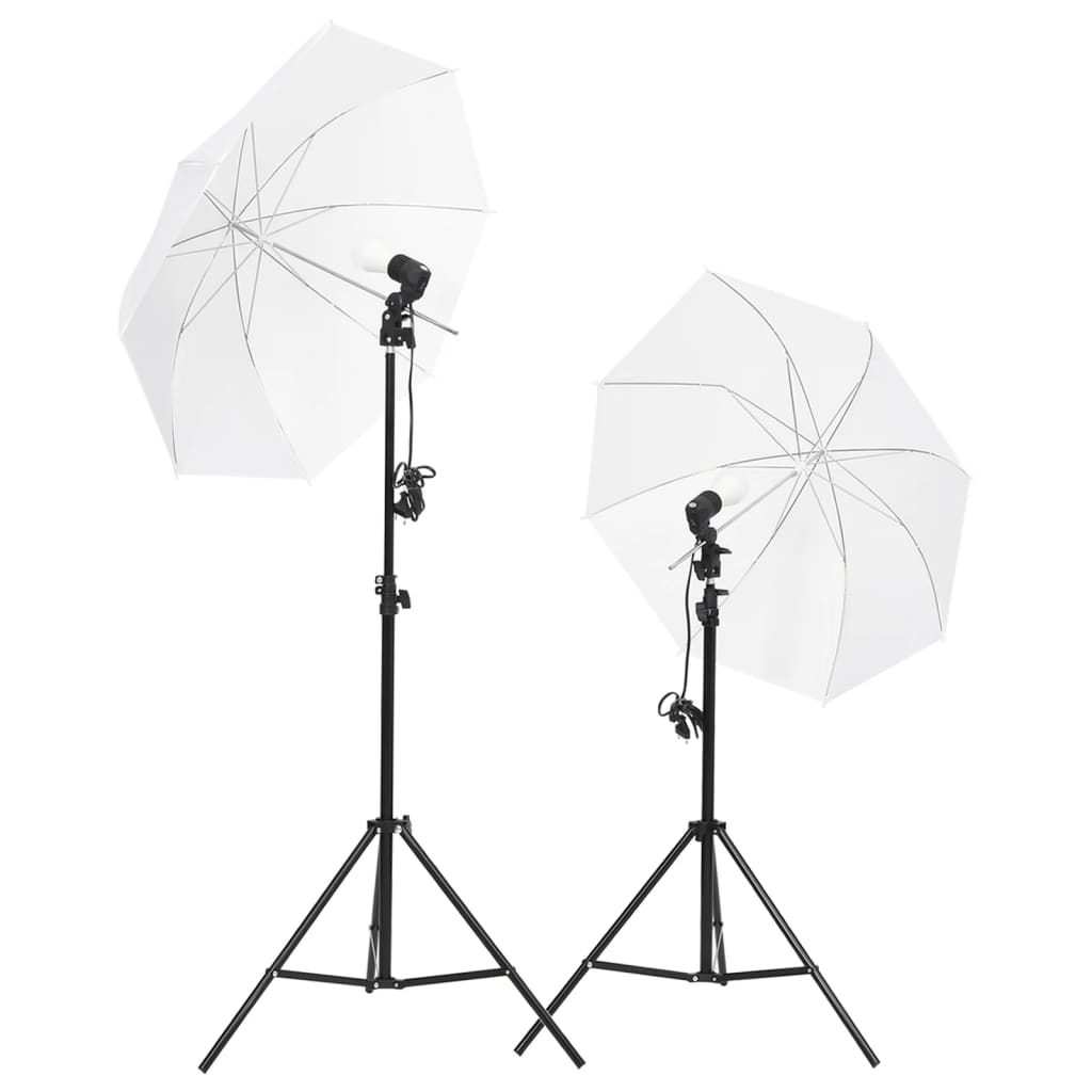 Kit per Studio Fotografico con Set di Luci e Fondale - homemem39