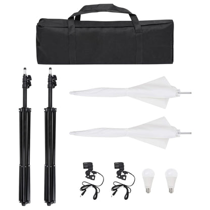 Kit per Studio Fotografico con Set Luci, Fondale e Riflettore - homemem39