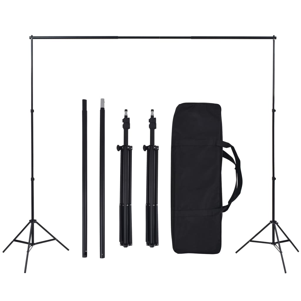 Kit per Studio Fotografico con Set Luci, Fondale e Riflettore - homemem39