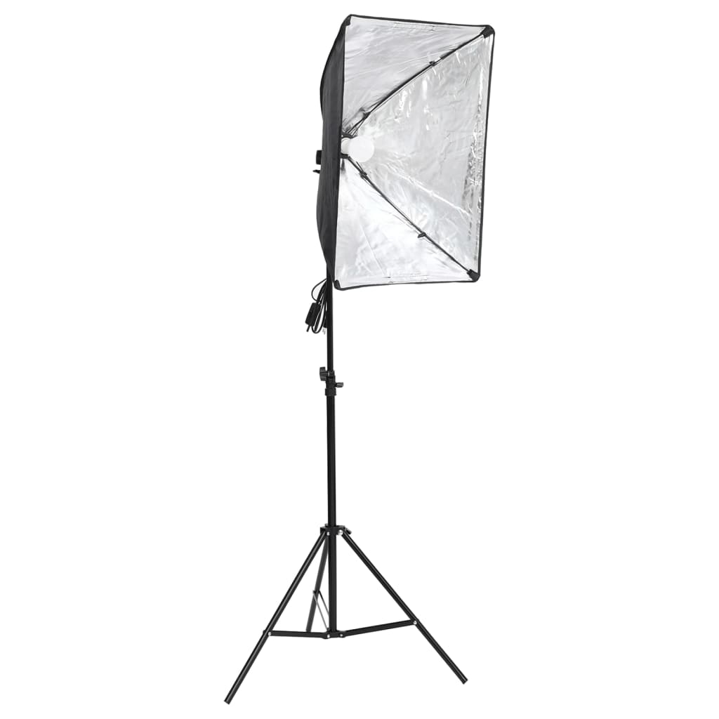 Kit per Studio Fotografico con Softbox, Fondale e Riflettore - homemem39