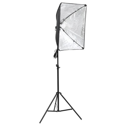 Kit per Studio Fotografico con Luce Softbox e Fondale - homemem39