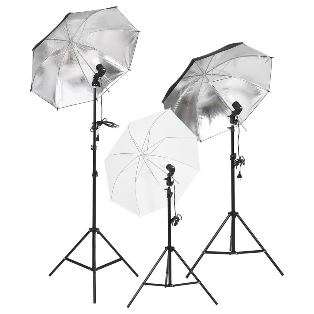 Kit per Studio Fotografico con Set di Luci e Fondale - homemem39